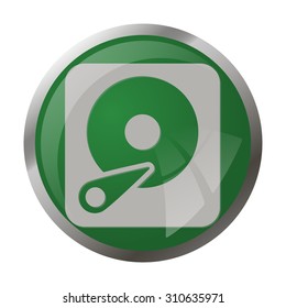 vector illustration of computer technology modern icon