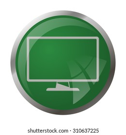 vector illustration of computer technology modern icon