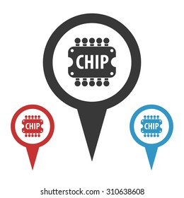 vector illustration of computer technology modern icon