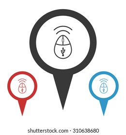 vector illustration of computer technology modern icon