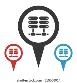 vector illustration of computer technology modern icon