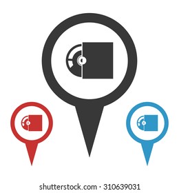 vector illustration of computer technology modern icon