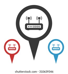 vector illustration of computer technology modern icon