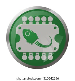 vector illustration of computer technology modern icon