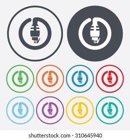 vector illustration of computer technology modern icon