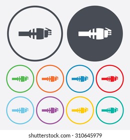 vector illustration of computer technology modern icon