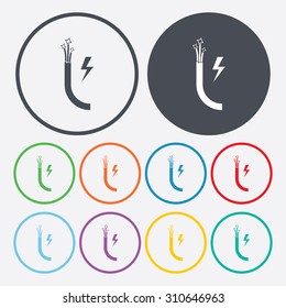 vector illustration of computer technology modern icon