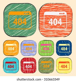 vector illustration of computer technology modern icon