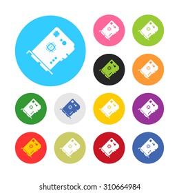 vector illustration of computer technology modern icon
