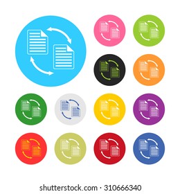 vector illustration of computer technology modern icon