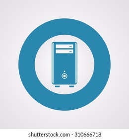 vector illustration of computer technology modern icon