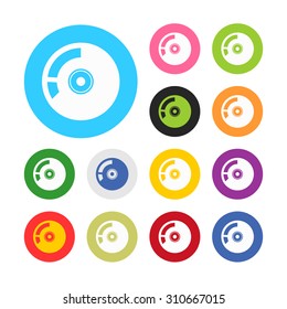 vector illustration of computer technology modern icon