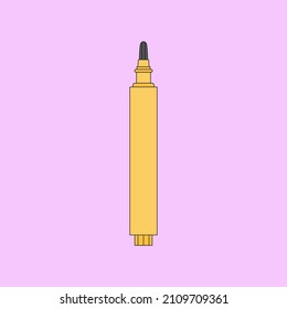 Vector illustration of concealer. Beauty products and online shopping. Korean cosmetics. Can be used as illustration in magazine, banner, social media, highlights, typographic design. Makeup concept.