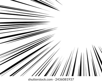 Vector illustration of concentrated lines