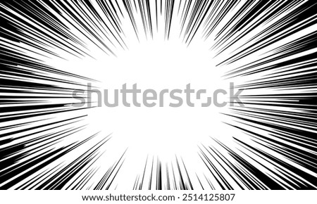 Vector illustration of concentrated lines