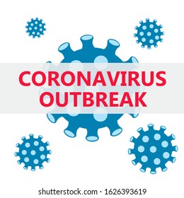 Vector illustration of  concept of 2019-nCov novel Coronavirus outbreak.Coronavirus cell ,pathogen respiratory coronavirus ,fluin a world,SARS pandemic risk alert.