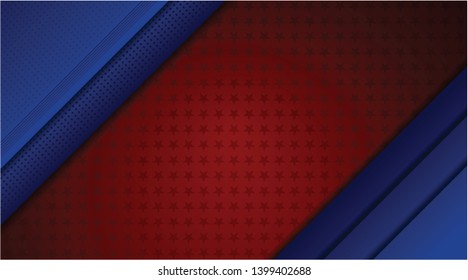 Vector illustration concept of 4th of july independence day of america background template