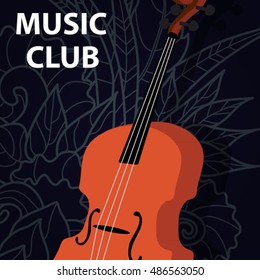 Vector illustration concept of abstract musical background design