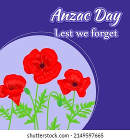 Vector illustration concept of Anzac Day-25th April