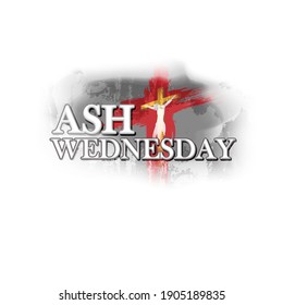 vector illustration of concept for Ash Wednesday wishes greeting , banner, poster