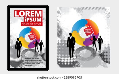 Vector illustration concept of business people. Easy to use for website, banner, landing page, brochure, print, mobile, app, poster.
