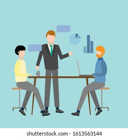 Vector illustration concept of business workflow, time management, planning, task app, teamwork, meeting. Creative flat design for web banner, marketing material, business presentation.