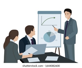 Vector illustration concept of business workflow, time management, planning, task app, teamwork, meeting. Creative flat design for web banner, marketing material, business presentation.