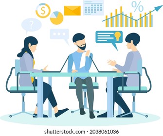 Vector illustration concept of business workflow, time management, planning, task app, teamwork, meeting. Creative flat design for web banner, marketing material, business presentation.