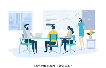 Vector illustration concept of company annual report, business presentation. Creative flat design for web banner, marketing material, business presentation, online advertising. Vector illustration concept of company annual report, business presentation. Creative flat design for web banner, marketing material, business presentation, online advertising.