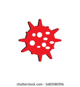 Concepto de ilustración vectorial coronavirus COVID-19. Ilustración vector gráfico del virus de la corona, infección del virus de la corona.
