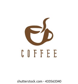 vector illustration concept with cup of coffee 