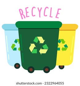 Vector illustration of Concept of ecology, zero waste and sustainability for print ,design, greeting card,sticker,icon.