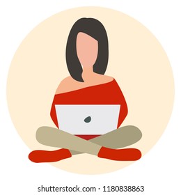 vector illustration of concept of freelance job