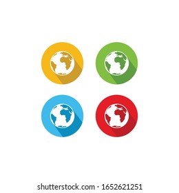 vector illustration of the concept of a globe icon