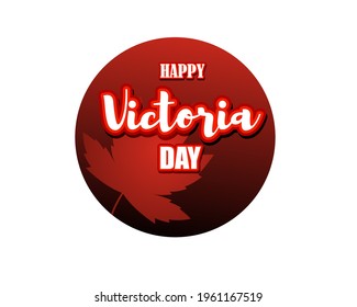 Vektorgrafik Konzept Gruß von Happy Victoria Day, Kanada.