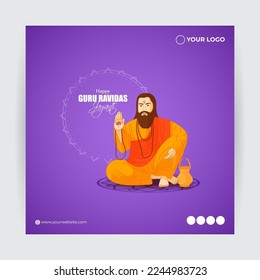 Vector illustration concept of Guru Ravidass Jayant