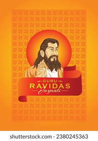 Vector illustration concept for Guru Ravidass Jayanti.