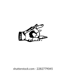 Vektorgrafik der Concept-Hand-Pose