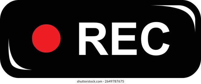 vector illustration concept icon video record film camera screen
