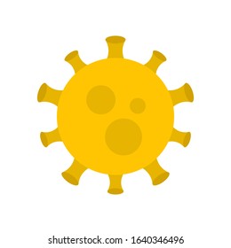 Vector illustration of concept of illness 2019-nCoV. Novel Coronavirus. Coronavirus cell (MERS-Cov) fluin a world.
