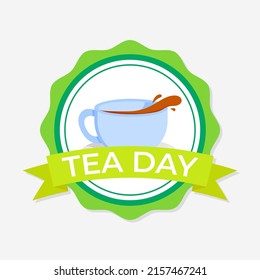 Vector illustration concept of International Tea Day.