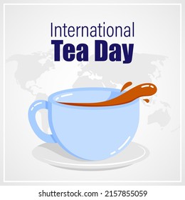 Vector illustration concept of International Tea Day.