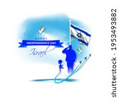 Vector illustration concept of Israel Independence Day, Yom Ha