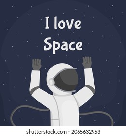 Vector illustration of the concept of love space. Beautiful black and white picture. 