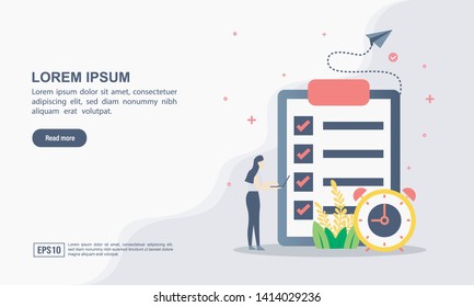 Vector illustration concept of management. Modern illustration conceptual for banner, flyer, promotion, marketing material, online advertising, business presentation