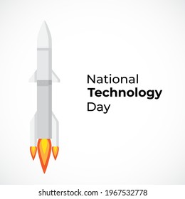 Vector illustration concept for National Technology Day in India. 11 May