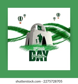 Vector illustration concept of Pakistan day