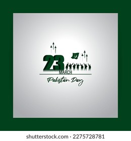 Concepto de ilustración vectorial del Día del Pakistán