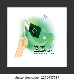 Concepto de ilustración vectorial del Día del Pakistán