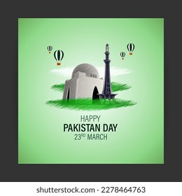 Vector illustration concept of Pakistan day